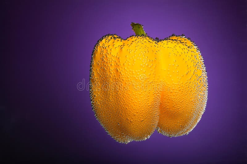 Yellow capsicum stock photos
