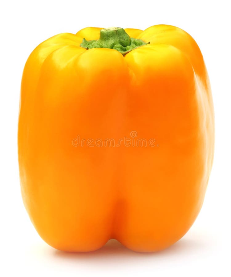 Yellow Capsicum stock image