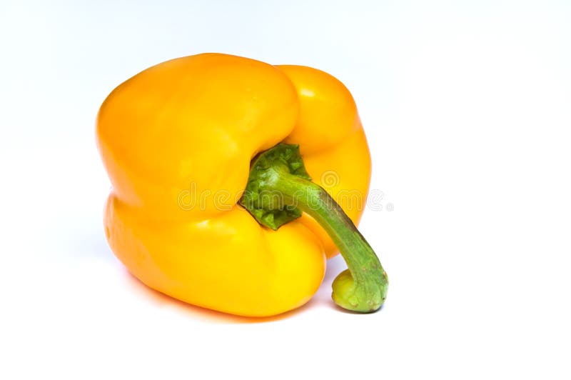 Yellow capsicum ( sweet pepper) royalty free stock photography