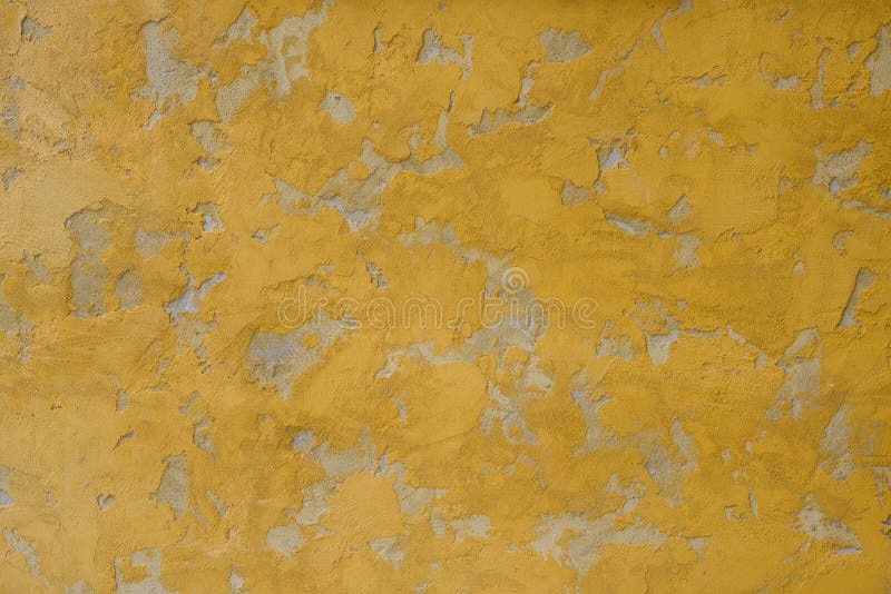 Yellow Cement Wall stock photo. Image of close, abstract 43600388