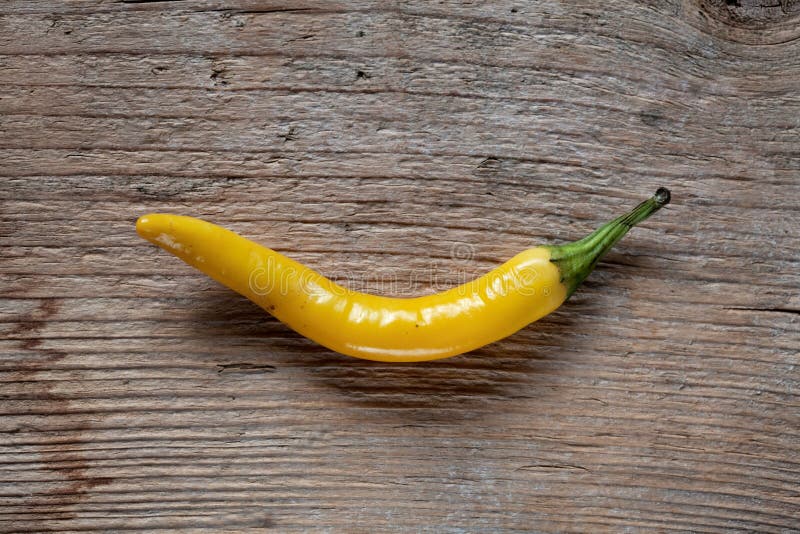 Yellow Chili pepper stock photo. Image of spicy, studio 1305018
