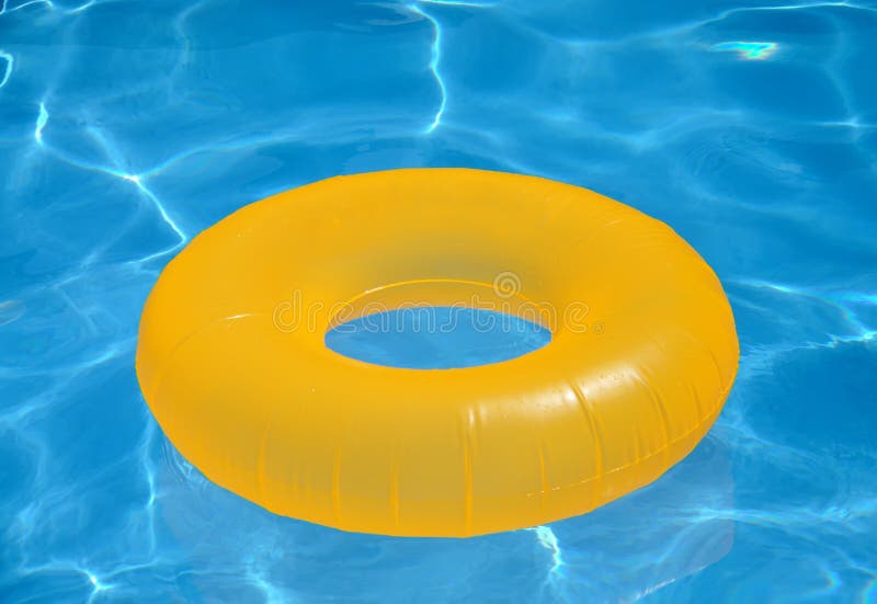 Yellow circle stock image