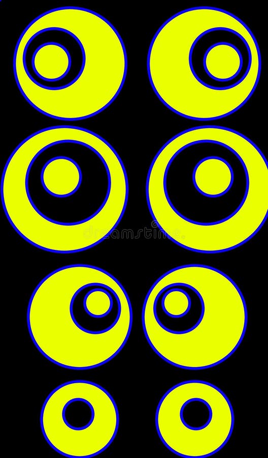 Yellow circles stock illustration. Illustration of round 90477385