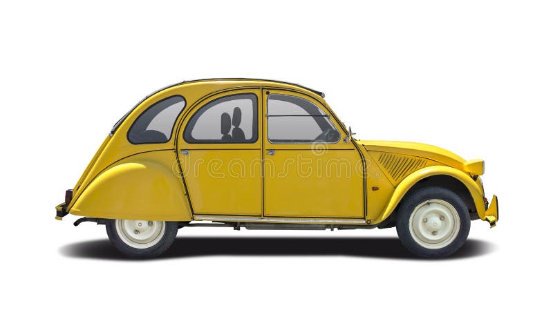 citroen 2cv yellow