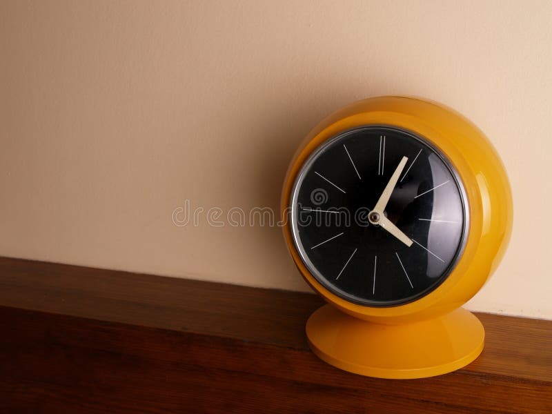 Yellow clock stock image. Image of idea, yellow, appointment 3804125