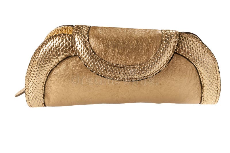 Yellow clutch bag isolated stock photo. Image of black 137097860