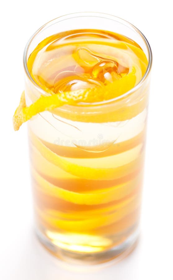 Yellow cocktail in glass stock photo. Image of beverage 22225342