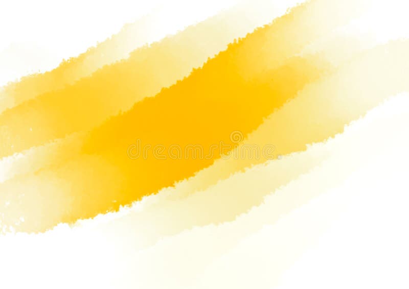 Yellow Color Brush Stroke on the White Background. Nobody. Smooth Tone.  Texture of Sunny Plaster Stock Illustration - Illustration of orange,  pattern: 203607740