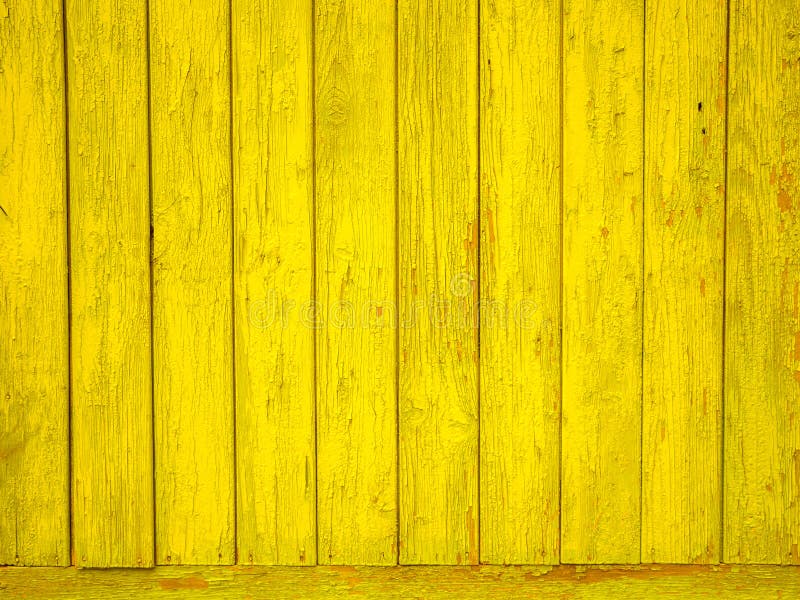 Yellow Colored Old Wood Plank Texture Background Stock Image Image of