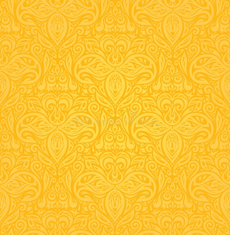 Yellow square pattern wallpaper design01 Vector Image