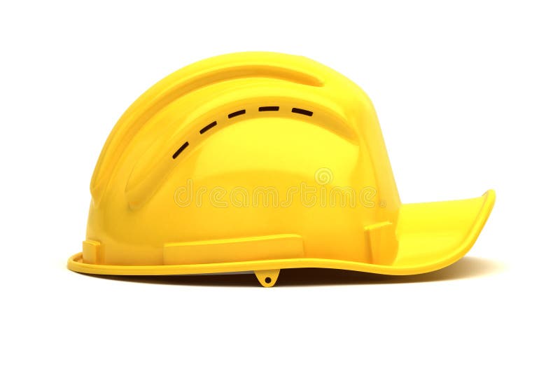 Yellow construction hat stock photo. Image of helmet 99843730