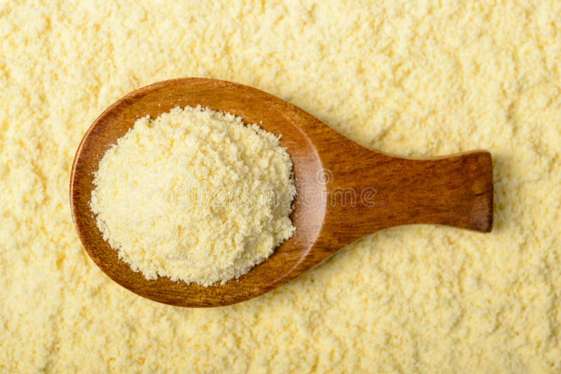 Yellow corn flour stock photo. Image of grained, flour 56469660