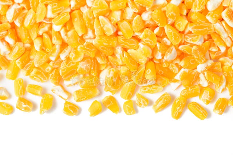 Yellow corn grits stock image. Image of background, grain 56303103
