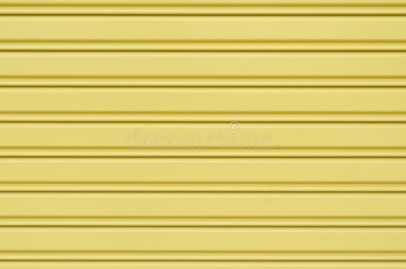 Yellow Corrugated Metal Sheet Slide Door Stock Image Image of doorway