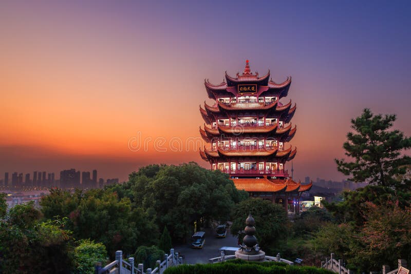 Yellow Crane Tower in Wuhan, China