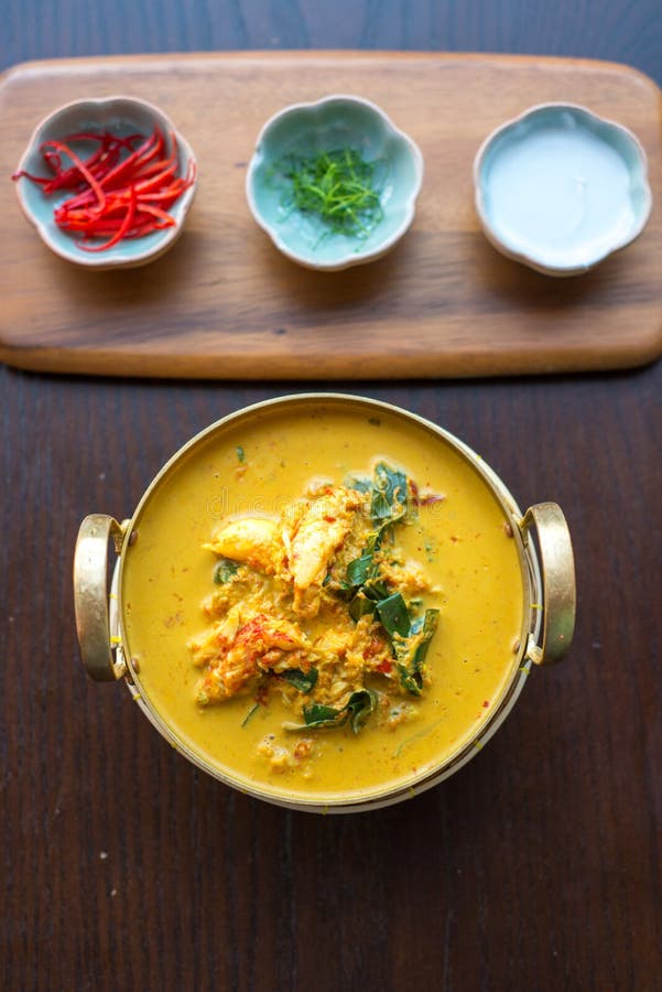 Yellow curry crab. stock photo. Image of cooked, sauce 55821182