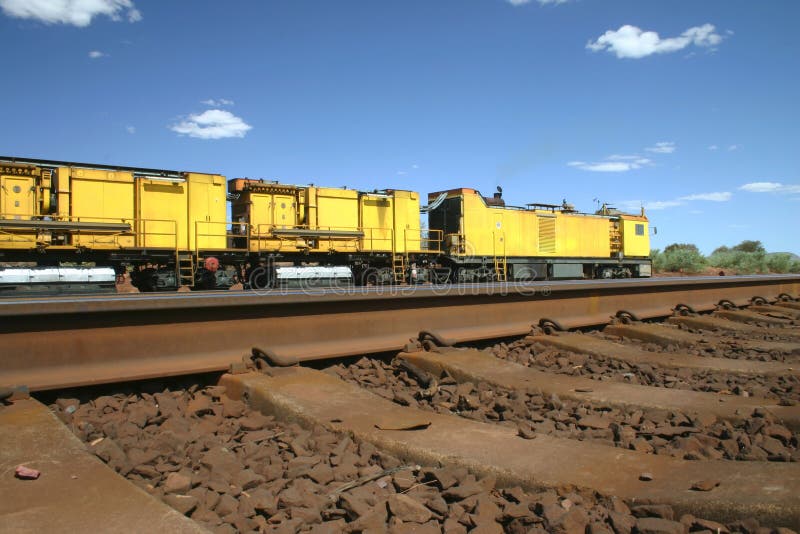 Yellow desert train