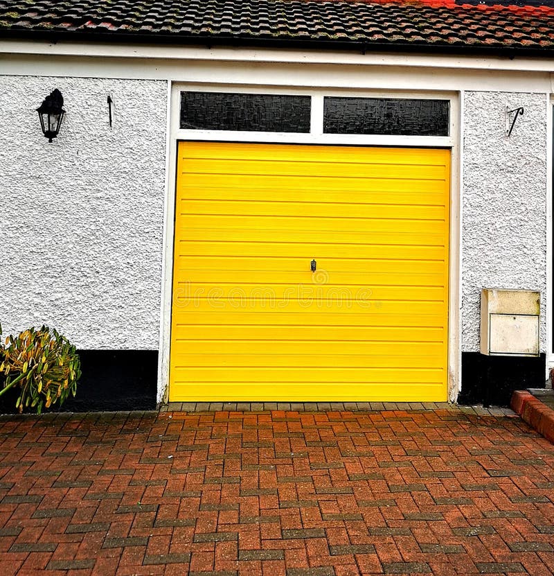 Yellow, Door, Garage, Dublin, Ireland Stock Image Image of dublin