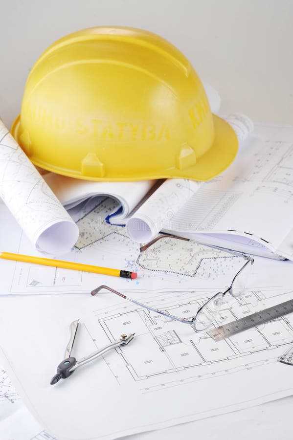 Yellow and drawings stock photo