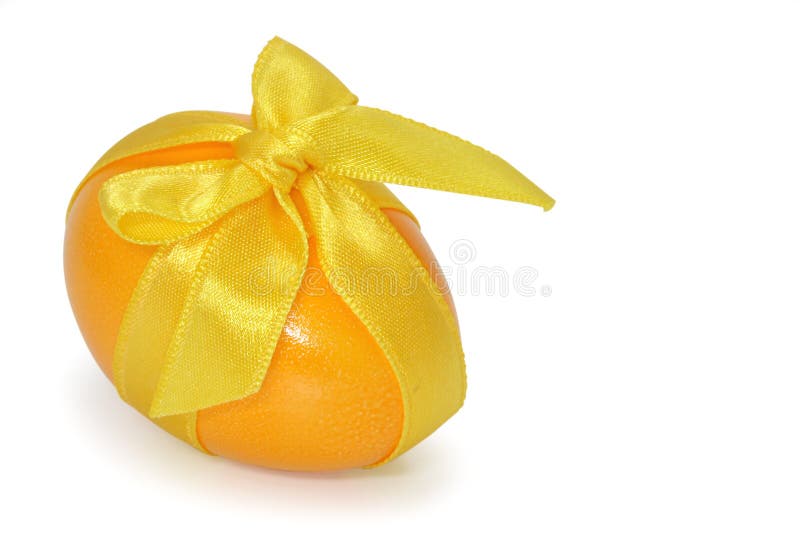 Yellow Easter egg stock photo. Image of spring, festival 4468146