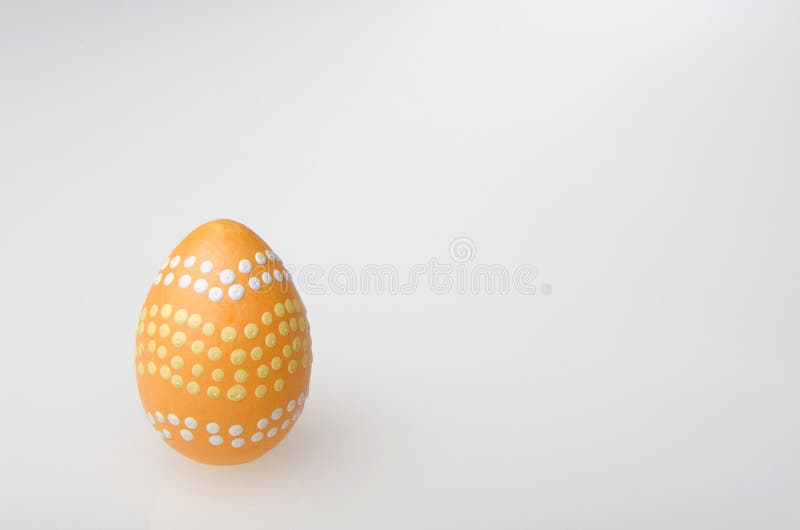 A yellow easter egg