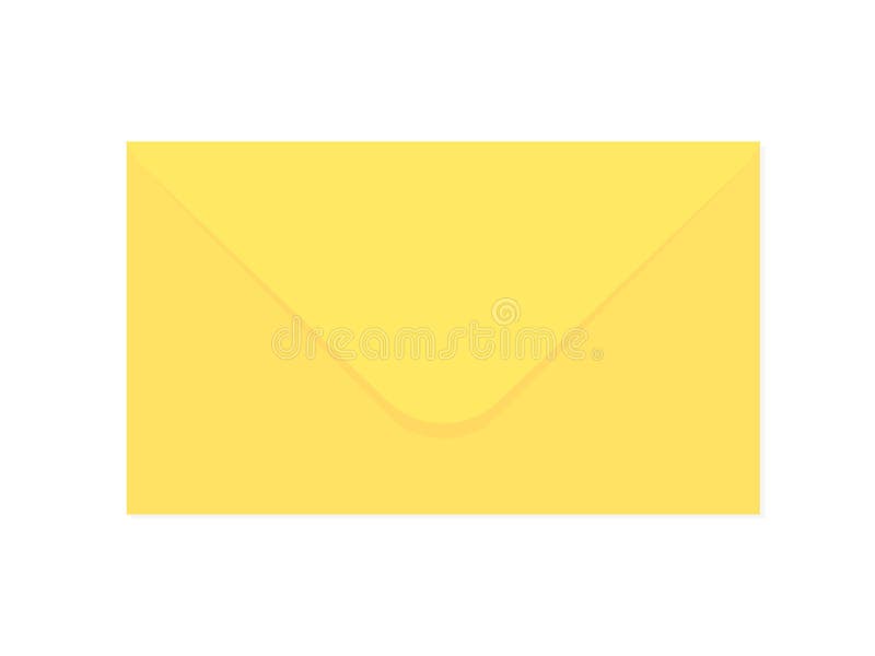 Yellow envelope icon stock illustration. Illustration of postal 258975291