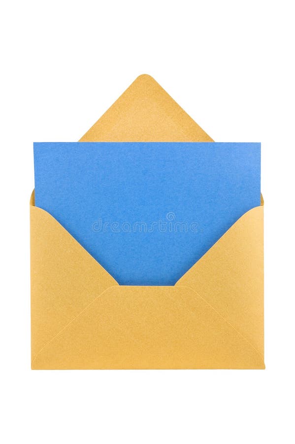 Open Golden Envelope. Picture Image 5857955