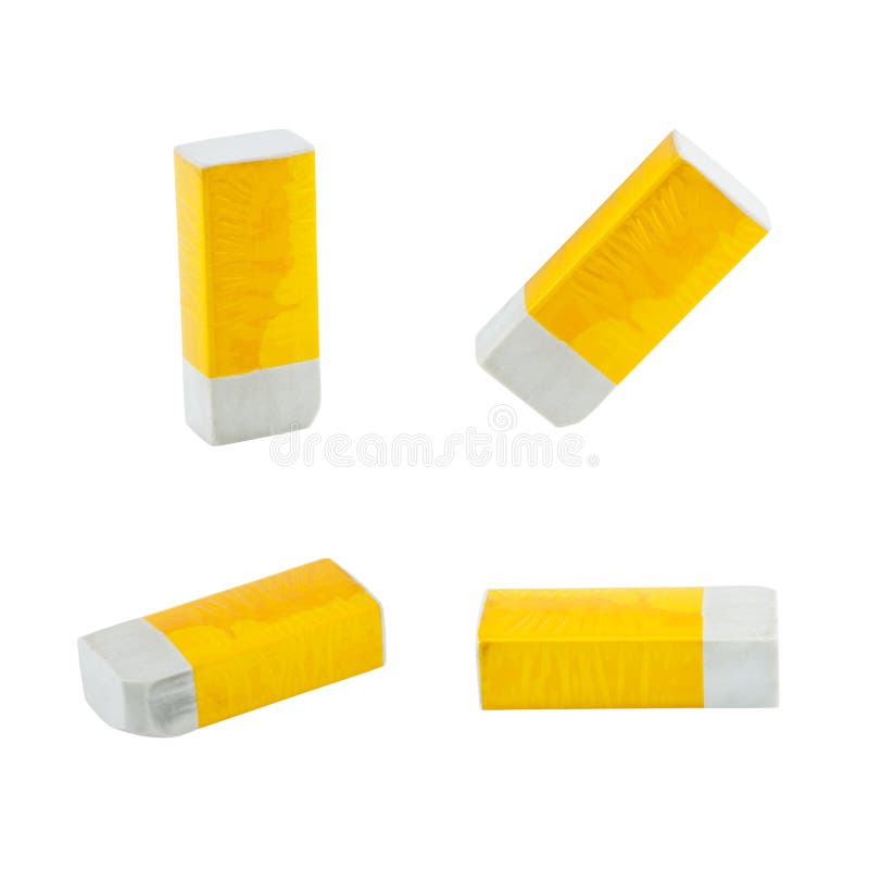 Yellow eraser stock photo. Image of change, blunder, problems 31609052
