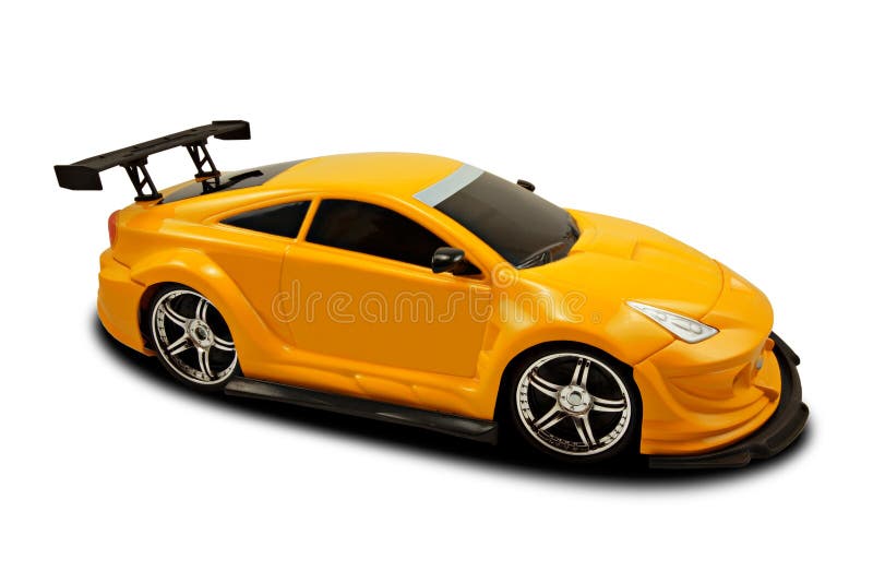 Yellow sports car stock photo. Image of design, fashioned 5286690