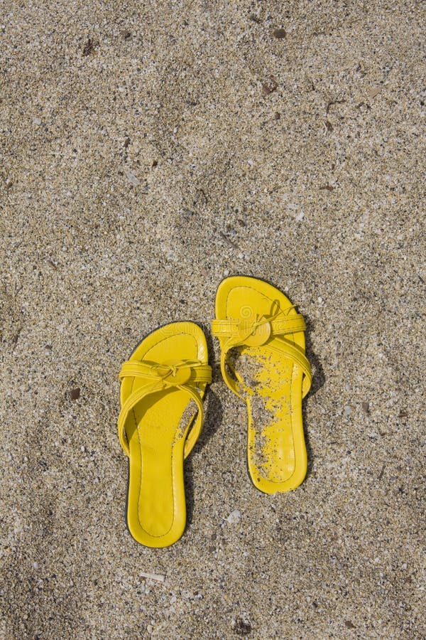 flip flops yellow