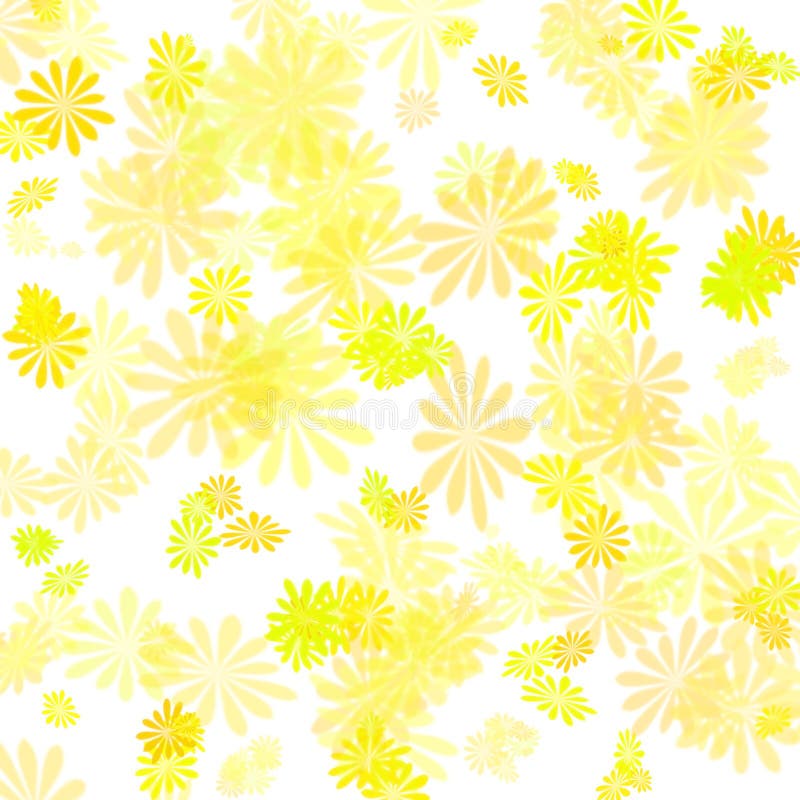 Yellow flower gift paper stock illustration. Illustration of paper