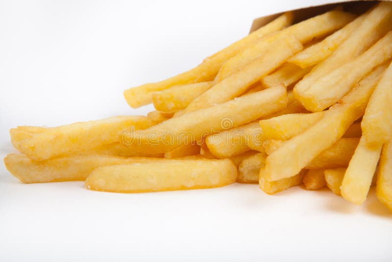 Yellow french fries stock image. Image of potato, long 70944977