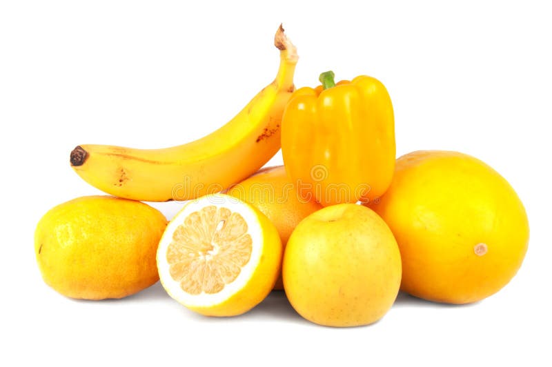 Yellow fruits and vegetables