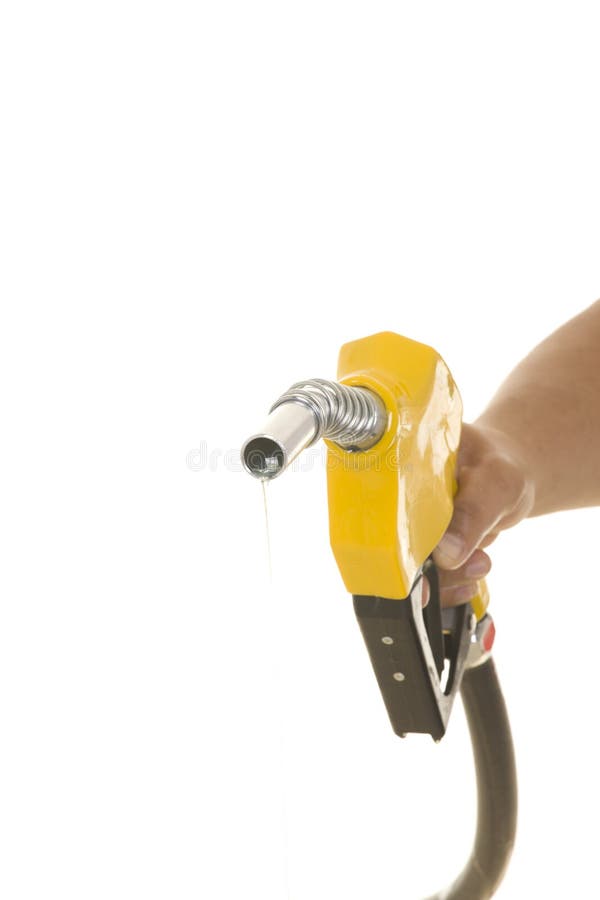 Yellow gas pump stock image. Image of pipe, economy, road 31354257