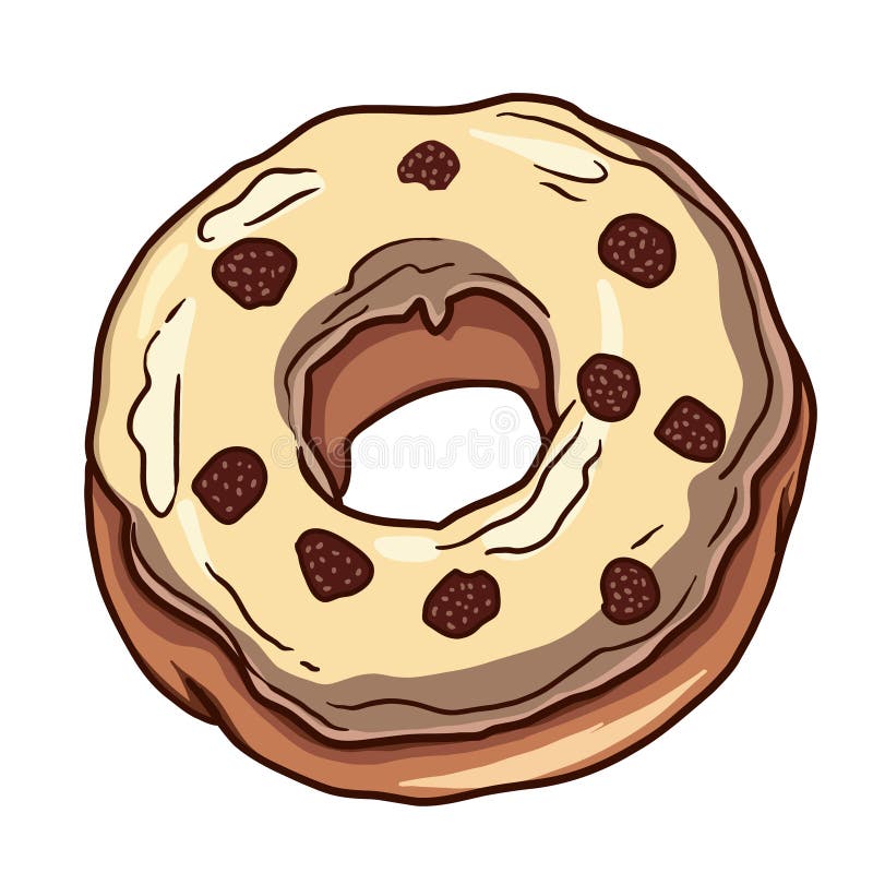 Vanilla Glazed Donut Stock Illustrations 1,564 Vanilla Glazed Donut