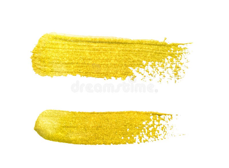 Yellow gold brush strokes royalty free stock photos Yellow gold brush strokes royalty free stock photos