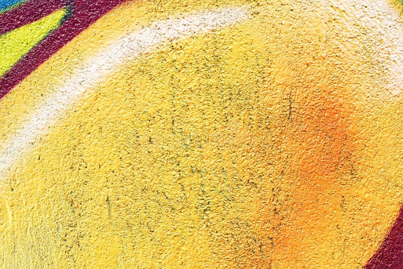 Yellow Graffiti Wall stock image. Image of spray, industrial - 78902529