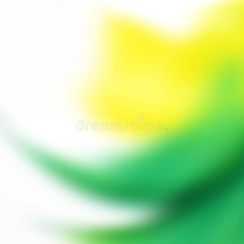 Bright Yellow Green Abstract with Light Lines Blurred Background Stock