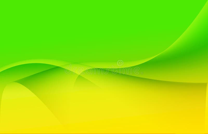Yellow and Green Gradient or Shadow Abstract Science Background with