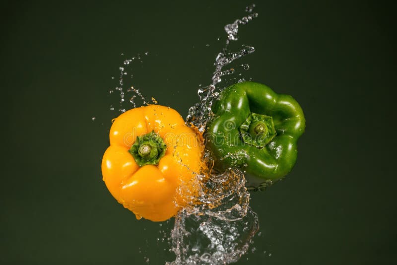 Yellow and Green Pepper stock photo. Image of yellow 41802650