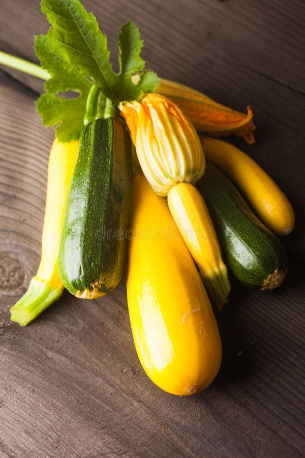 Yellow and green zucchini stock image. Image of macro 27268331