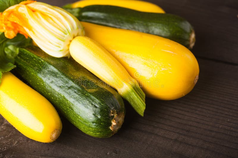 Yellow and green zucchini stock image. Image of ingredient 35234613