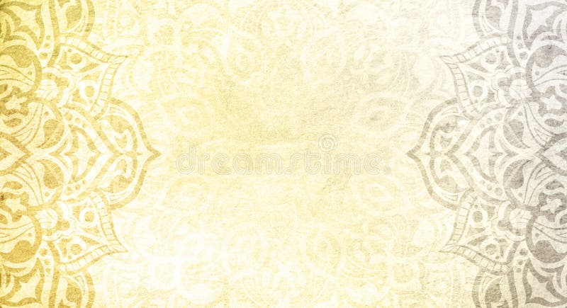 Yellow and Grey Textured Mandala Background- Colors of the Year 2021 Stock  Image - Image of frame, india: 206887987