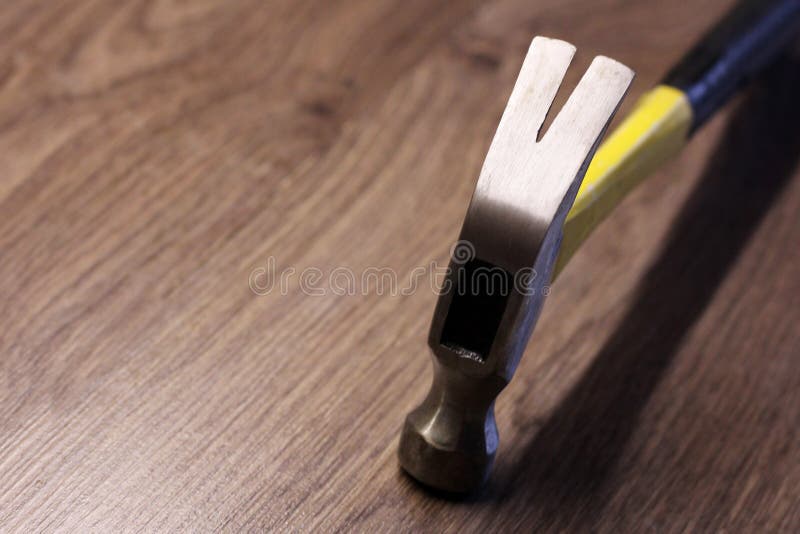 Yellow Hammer, a Tool for Construction and Repair Stock Photo Image