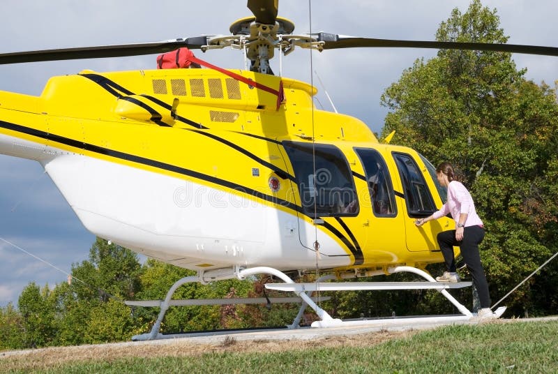 Yellow Heilcopter