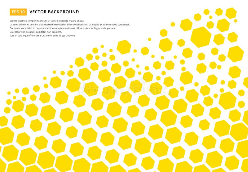 Yellow hexagon pattern concept design abstract technology background with copy space, vector royalty free illustration Yellow hexagon pattern concept design abstract technology background with copy space, vector royalty free illustration
