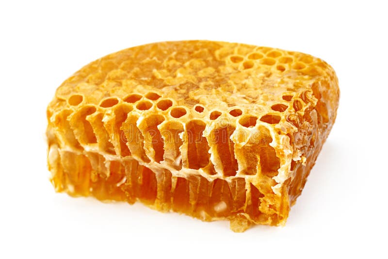 Yellow Honeycomb Slice Closeup Stock Image - Image of organic, healthy ...