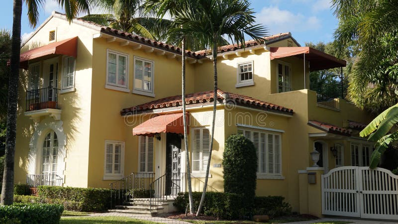 Yellow house, West Palm Beach, Florida