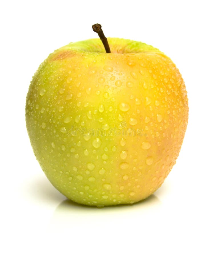 Yellow juicy apple