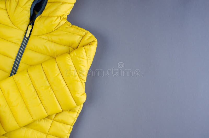 yellow winter vest